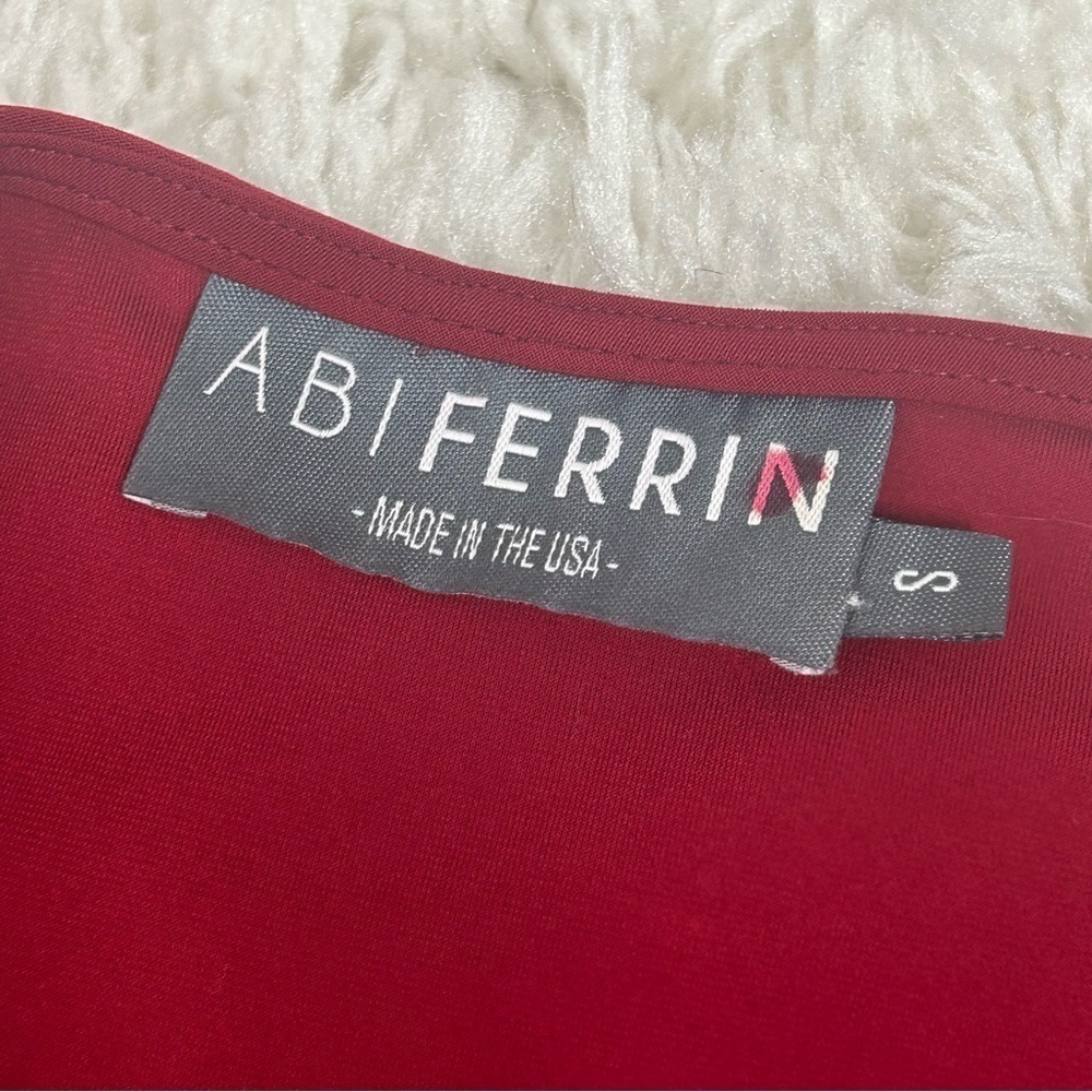 Abi Ferrin Red Bell Sleeve Wrap Dress - Picture 9 of 13